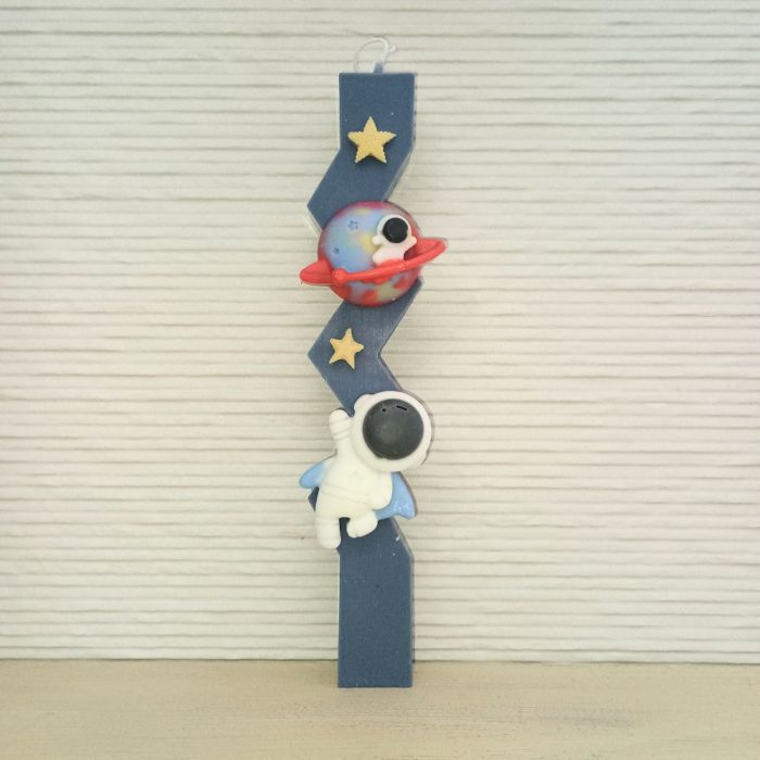 Αρωματική Λαμπάδα από Φυτικό Κερί - Αστροναύτης Αρωματική Λαμπάδα από Φυτικό Κερί - Αστροναύτης Zig Zag - Image 1