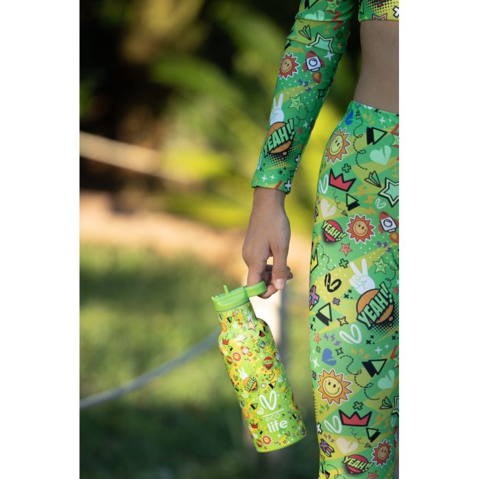 Ανοξείδωτο Παγούρι Θερμός με Καλαμάκι Ecolife 500ml - Borola 4 Ανοξείδωτο Παγούρι Θερμός με Καλαμάκι Ecolife X Vasiliki 500ml - Borola - Image 5