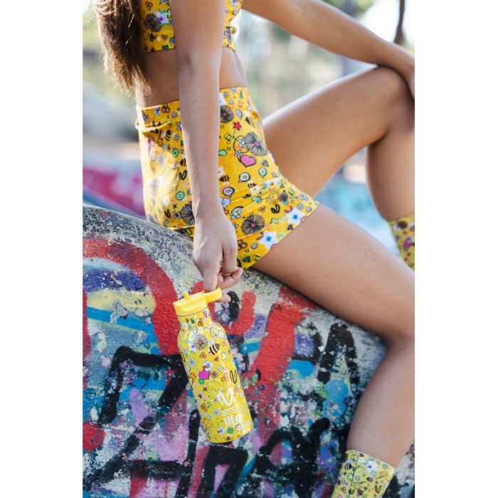 Ανοξείδωτο Παγούρι Θερμός με Καλαμάκι Ecolife 500ml - Joy 5 Ανοξείδωτο Παγούρι Θερμός με Καλαμάκι Ecolife X Vasiliki 500ml - Joy - Image 6