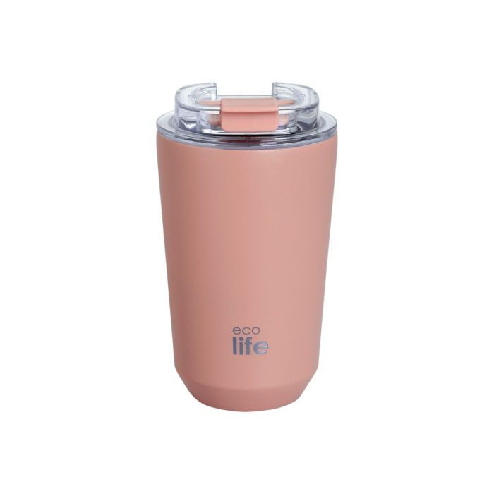 Ποτήρι Θερμός Ecolife - Pure Pink Coffee Thermos 360ml Ποτήρι Θερμός Ecolife - Pure Pink Coffee Thermos 360ml - Image 1