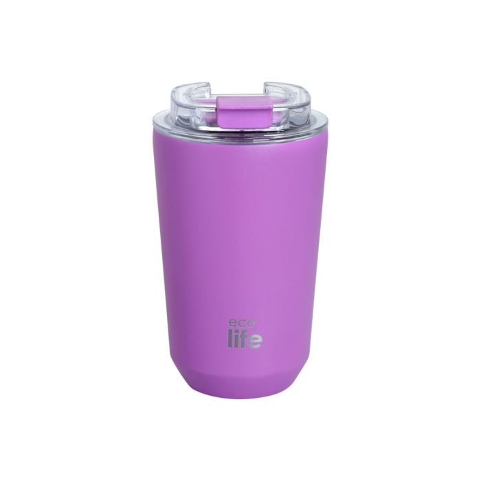 Ποτήρι Θερμός Ecolife - Pure Purple Coffee Thermos 360ml Ποτήρι Θερμός Ecolife - Pure Purple Coffee Thermos 360ml - Image 1