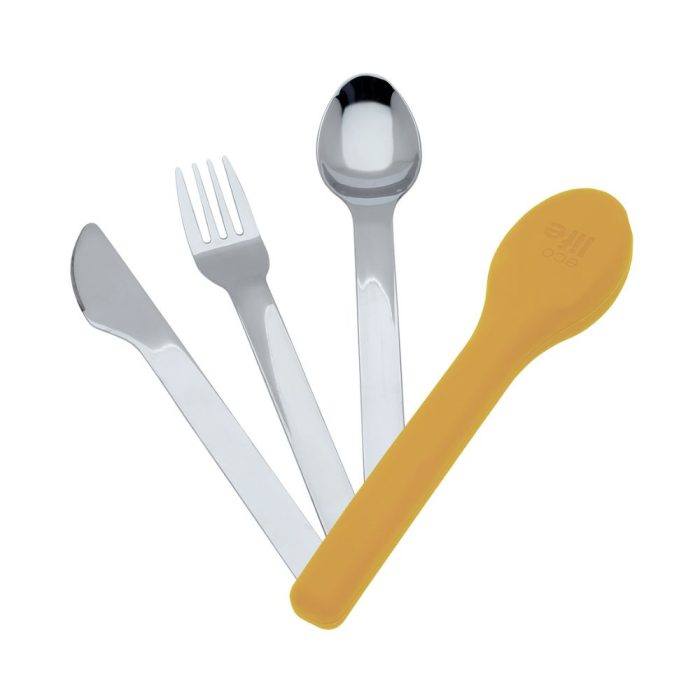Σετ Ανοξείδωτα Μαχαιροπίρουνα σε Θήκη Ecolife - Dusty Yellow Cutlery Set Σετ Ανοξείδωτα Μαχαιροπίρουνα σε Θήκη Ecolife - Dusty Yellow Cutlery Set - Image 1