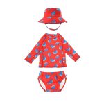 Αντηλιακό Σετ Μαγιό Πάνα, Μπλούζα και Bucket Καπέλο Zoocchini Sherman the Shark