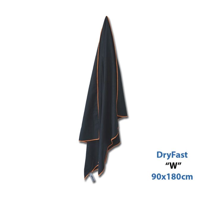 Πετσέτα AlpinTec Microfiber Dryfast 90x180cm - Black Πετσέτα AlpinTec Microfiber Dryfast 90x180cm - Black - Image 1