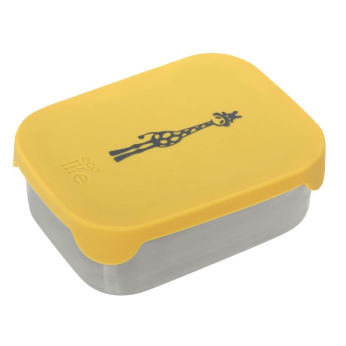 Ανοξείδωτο Φαγητοδοχείο με Χώρισμα 800ml Ecolife - Giraffe Ανοξείδωτο Φαγητοδοχείο με Χώρισμα 800ml Ecolife - Giraffe - Image 1