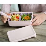 Φαγητοδοχείο Σιλικόνης 2 Θέσεων Melii Silicone Bento 700ml- Ροζ/Μωβ - Image 5