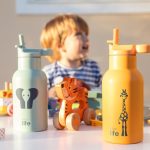 Ανοξείδωτο Παγούρι Θερμός με Καλαμάκι Ecolife Kids Thermos Animals 350ml Giraffe - Image 7