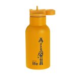 Ανοξείδωτο Παγούρι Θερμός με Καλαμάκι Ecolife Kids Thermos Animals 350ml Giraffe