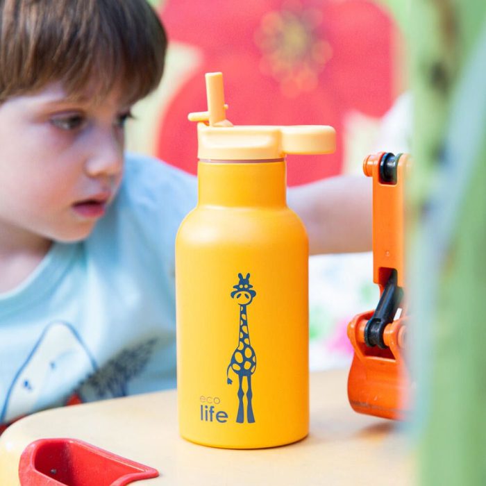 Ανοξείδωτο Παγούρι Θερμός με Καλαμάκι Ecolife Kids Thermos Animals 350ml Giraffe 5 Ανοξείδωτο Παγούρι Θερμός με Καλαμάκι Ecolife Kids Thermos Animals 350ml Giraffe - Image 9