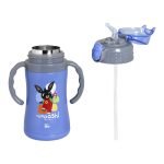 Ανοξείδωτο Παγούρι Θερμός με Καλαμάκι Ecolife Kids Thermos 300ml Bing - Voooosh Μπλε - Image 3