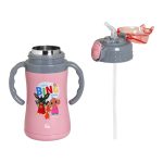 Ανοξείδωτο Παγούρι Θερμός με Καλαμάκι Ecolife Kids Thermos 300ml It's A Bing Thing Ροζ - Image 3