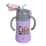 Ανοξείδωτο Παγούρι Θερμός με Καλαμάκι Ecolife Kids Thermos 300ml Masha-Eco Friendly Λιλά - Image 2