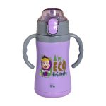 Ανοξείδωτο Παγούρι Θερμός με Καλαμάκι Ecolife Kids Thermos 300ml Masha-Eco Friendly Λιλά