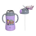 Ανοξείδωτο Παγούρι Θερμός με Καλαμάκι Ecolife Kids Thermos 300ml Masha-Eco Friendly Λιλά - Image 3