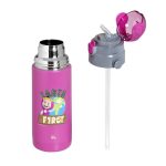 Ανοξείδωτο Παγούρι Θερμός με Καλαμάκι Ecolife Kids Thermos 400ml Masha-Earth First Magenta - Image 3
