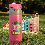 Ανοξείδωτο Παγούρι Θερμός με Καλαμάκι Ecolife Kids Thermos 400ml Masha-Earth First Magenta - Image 6