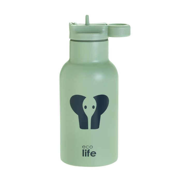 Ανοξείδωτο Παγούρι Θερμός με Καλαμάκι Ecolife Kids Thermos Animals 350ml Elephant Ανοξείδωτο Παγούρι Θερμός με Καλαμάκι Ecolife Kids Thermos Animals 350ml Elephant - Image 1