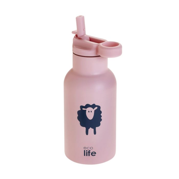 Ανοξείδωτο Παγούρι Θερμός με Καλαμάκι Ecolife Kids Thermos Animals 350ml Sheep 1 Ανοξείδωτο Παγούρι Θερμός με Καλαμάκι Ecolife Kids Thermos Animals 350ml Sheep - Image 2