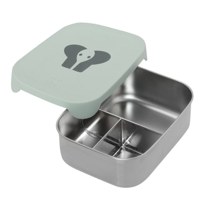 Ανοξείδωτο Φαγητοδοχείο με Χώρισμα 800ml Ecolife - Elephant 1 Ανοξείδωτο Φαγητοδοχείο με Χώρισμα 800ml Ecolife - Elephant - Image 2