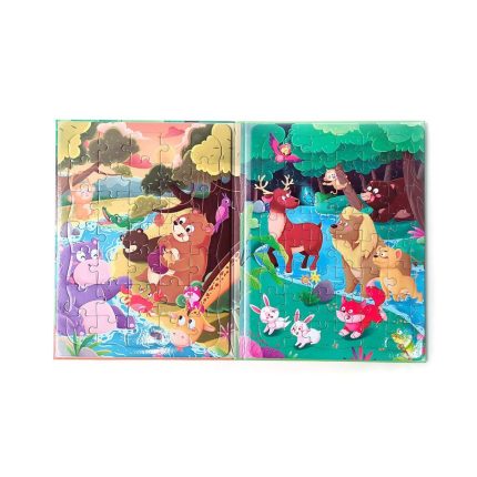 Μαγνητικό Βιβλίο με Παζλ 2 σε 1 - Animal Puzzle