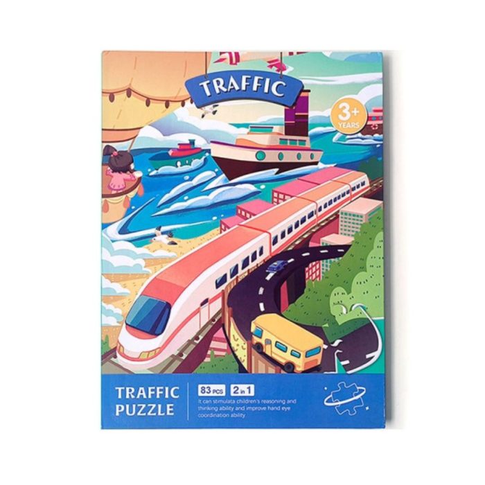 Μαγνητικό Βιβλίο με Παζλ 2 σε 1 - Traffic Puzzle Μαγνητικό Βιβλίο με Παζλ 2 σε 1 - Traffic Puzzle - Image 2
