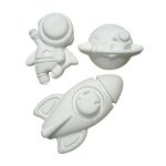 Γύψινα Σχέδια για Ζωγραφική - Διάστημα 3τμχ