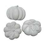 Γύψινα Σχέδια για Ζωγραφική - Κολοκύθες 3τμχ