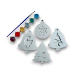 Γύψινα Σχέδια για Ζωγραφική - Χριστουγεννιάτικα Στολίδια 4 τμχ - Image 2