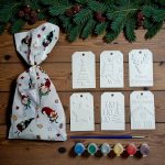 Γύψινα Σχέδια για Ζωγραφική - Χριστουγεννιάτικα Στολίδια Κάρτες 2 τμχ - Image 2