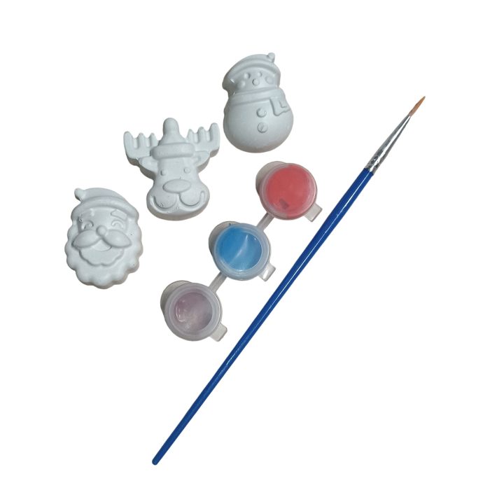 Γύψινα Σχέδια για Ζωγραφική - Χριστουγεννιάτικες Μορφές 3τμχ - Image 2