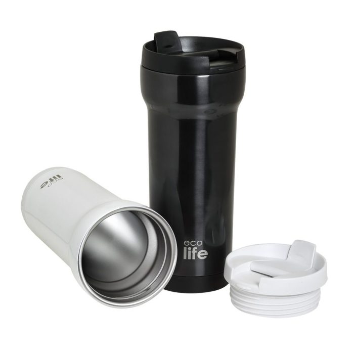 Ποτήρι Θερμός Ecolife - White Coffee Thermos 420ml - Image 5