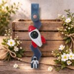 Χειροποίητη Αρωματική Λαμπάδα με Γύψινα Διακοσμητικά Στοιχεία- Πύραυλος