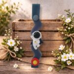 Χειροποίητη Αρωματική Λαμπάδα με Γύψινα Διακοσμητικά Στοιχεία - Αστροναύτης