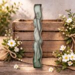 Χειροποίητη Αρωματική Λαμπάδα - Marble Black