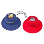 Αντηλιακό Bucket Καπέλο Διπλής Όψης με Προστασία UPF50+ Flapjackkids (Cotton) - Spaceship/Robot