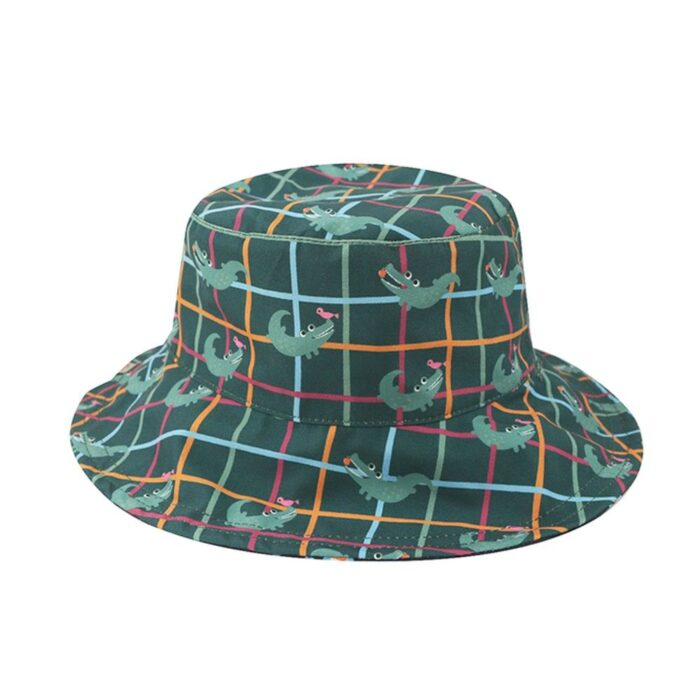 Αντηλιακό Bucket Καπέλο Διπλής Όψης με Προστασία UPF50+ Flapjackkids - Space Monkey/Alligator - Image 4