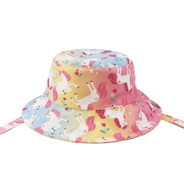 Αντηλιακό Bucket Καπέλο Διπλής Όψης με Προστασία UPF50+ Flapjackkids - Unicorn/Giraffe - Image 2