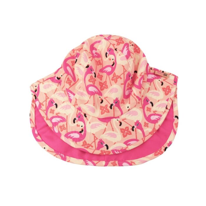 Αντηλιακό Καπέλο με Προστασία Αυχένα UPF50+ Cape Sunhat Zoocchini - Flamingo - Image 4