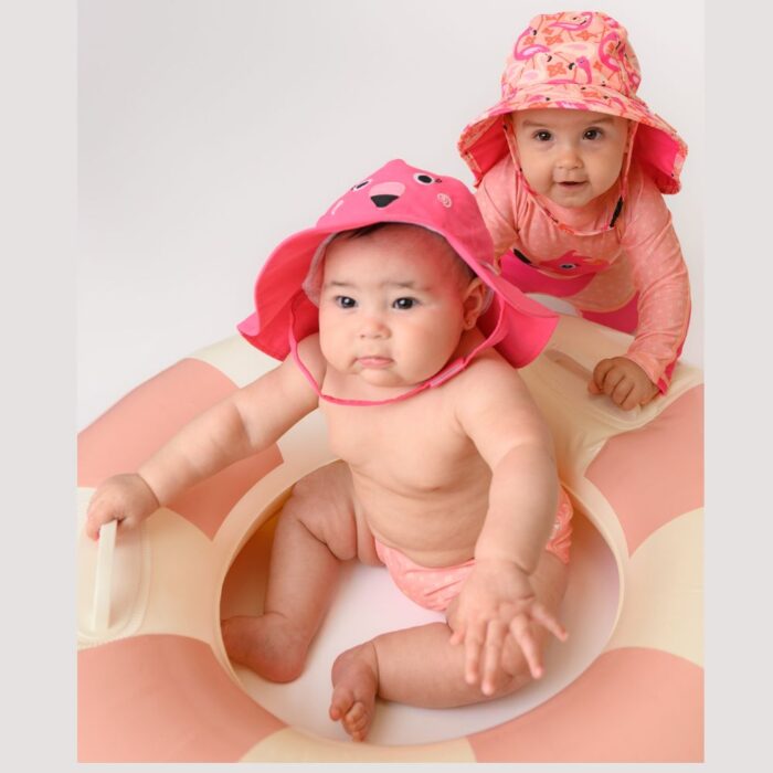 Αντηλιακό Καπέλο με Προστασία Αυχένα UPF50+ Cape Sunhat Zoocchini - Flamingo - Image 6