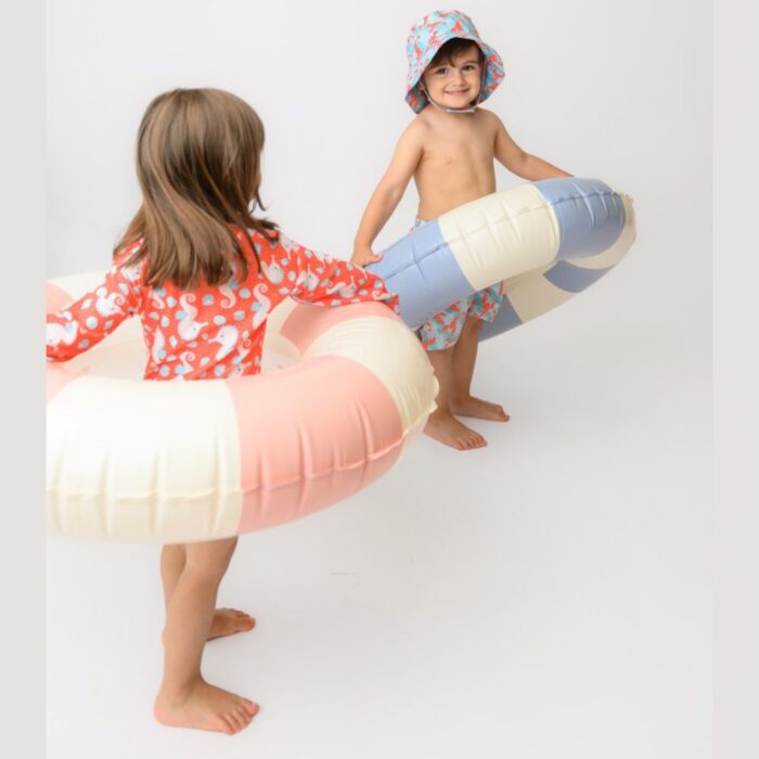 Αντηλιακό Σετ Μαγιό Πάνα, Μπλούζα και Bucket Καπέλο Zoocchini Seahorse - Image 3