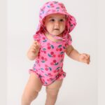 Αντηλιακό Καπέλο με Προστασία Αυχένα UPF50+ Cape Sunhat Zoocchini - Cherry - Image 3