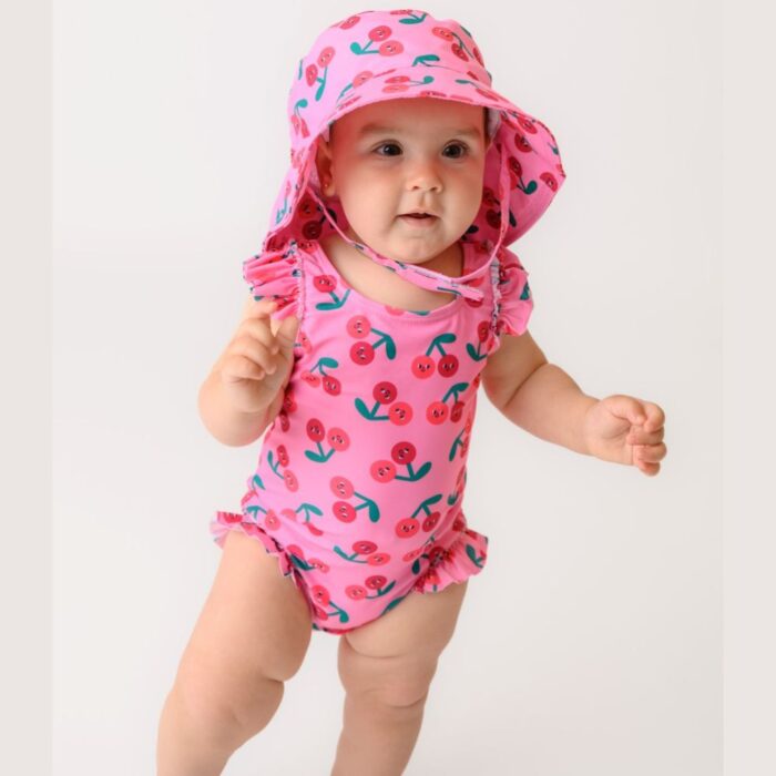 Αντηλιακό Καπέλο με Προστασία Αυχένα UPF50+ Cape Sunhat Zoocchini - Cherry - Image 3