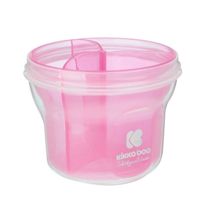 Δοσομετρητής Σκόνης Γάλακτος και Θήκη Σνακ 2 σε 1 Kikka Boo Pink - Image 2
