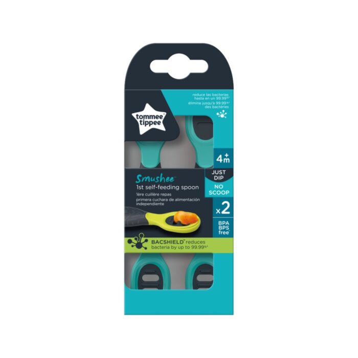 Κουταλάκια Πρώτης Βρεφικής Ηλικίας Tommee Tippee Self-feeding Smushee Food Catcher 2 τμχ - Image 3