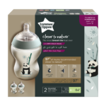 Πλαστικά Μπιμπερό 260ml Μικρής Ροής 0m+ Tommee Tippee-Closer to Nature Pip the Panda 2τμχ - Image 2