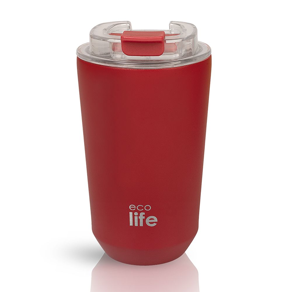 Ποτήρι Θερμός Ecolife - Pure Red Coffee Thermos 360ml Ποτήρι Θερμός Ecolife - Pure Red Coffee Thermos 360ml - Image 1