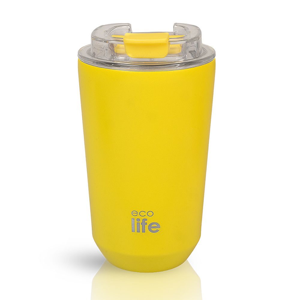 Ποτήρι Θερμός Ecolife - Pure Yellow Coffee Thermos 360ml Ποτήρι Θερμός Ecolife - Pure Yellow Coffee Thermos 360ml - Image 1