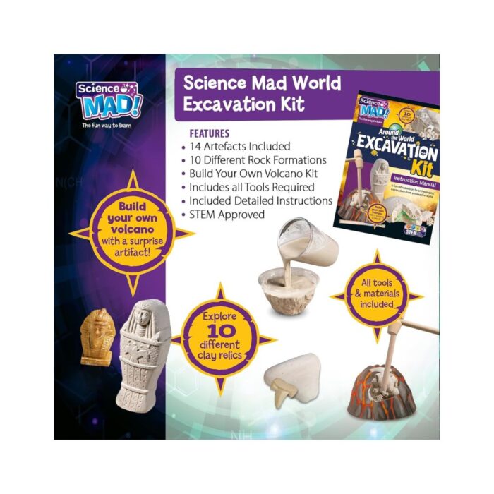 Σετ Ανασκαφής 10 σε 1 Around the World Excavation Kit - Image 6