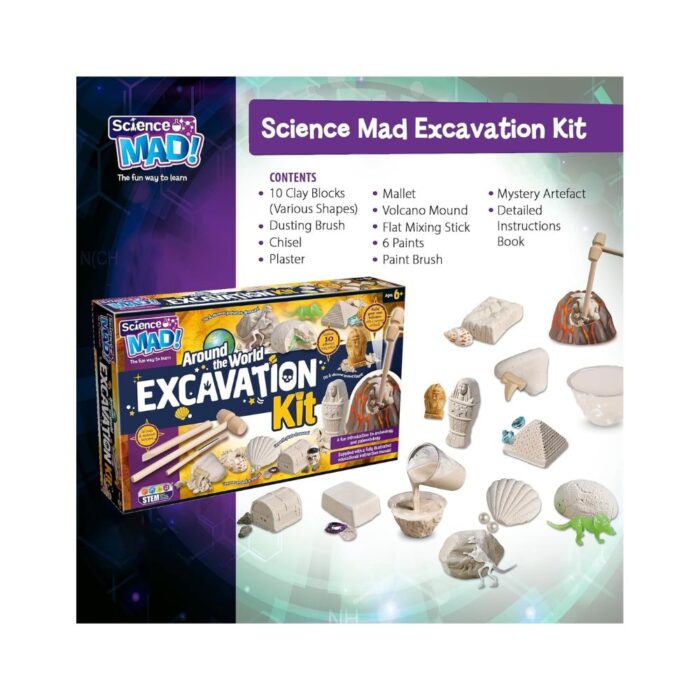 Σετ Ανασκαφής 10 σε 1 Around the World Excavation Kit - Image 7