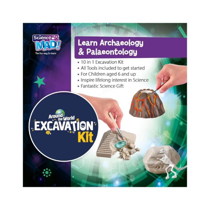 Σετ Ανασκαφής 10 σε 1 Around the World Excavation Kit - Image 5